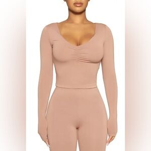 NWOT Naked Wardrobe ruched top